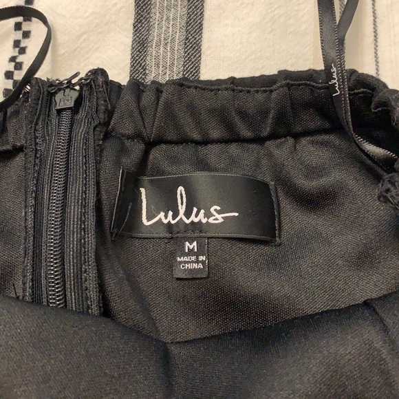 6 HR SALE LULUS JAZZIE black strapless body con dress back zipper size medium - Picture 8 of 12